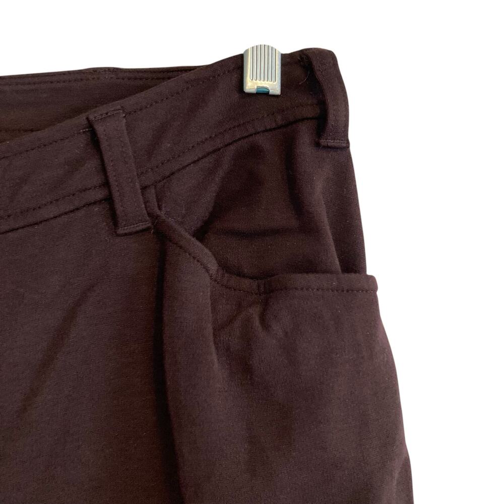 Eileen Fisher Maroon Bootcut Pants Womens Sz 28 Stretch Mid Rise Business Comfy - Picture 12 of 16